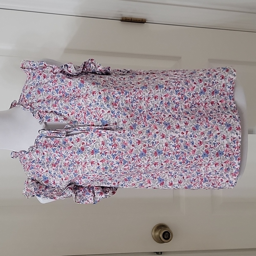BB Dakota by Steve Madden, Size M Floral Ditzy Patterned Cap Sleeve Top, EUC
